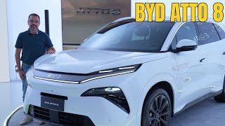 BYD Atto 8 - Híbrido plug-in luxuoso com 488 cv