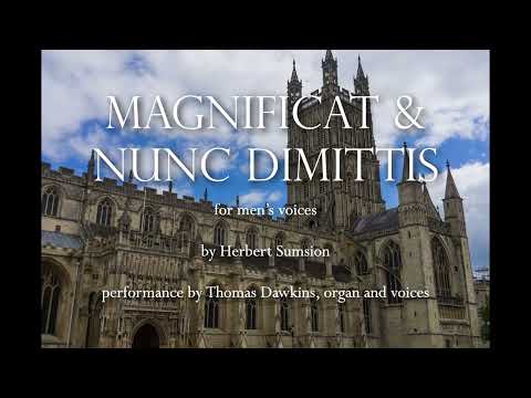 Sumsion: Magnificat and Nunc dimittis for men's voices
