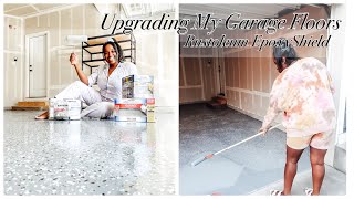 I Put Epoxy on My Garage Floors | Rust-oleum EpoxyShield | How To | Tutorial