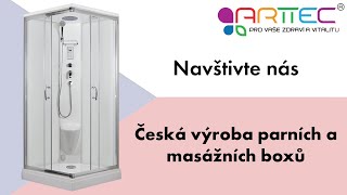 ARTTEC SMARAGD 90 x 90 cm - Sprchový box model 2 čiré sklo (PAN01276)