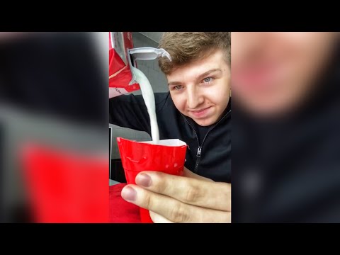 IMPOSSIBLE MILK TRICK! #shorts