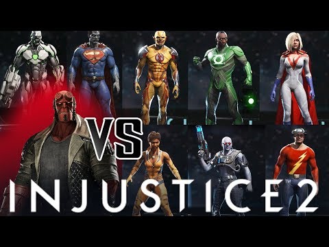 Hellboy VS Premiere Skins - All UNIQUE Intro Dialogues | INJUSTICE 2