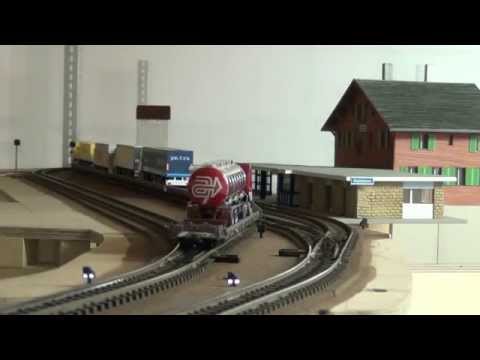 Die BLS Südrampe im Modell (im Bau)