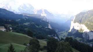 preview picture of video 'In the train from Lauterbrunnen to Wengen'