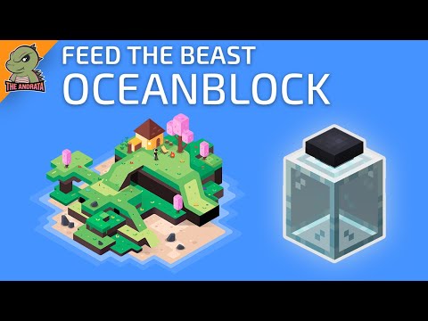 FTB OceanBlock EP04 | Making Lava in A Jar!