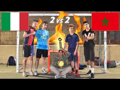 Italiani VS Marocchini - TORNEO di CALCIO 2 VS 2!! Semifinale 1
