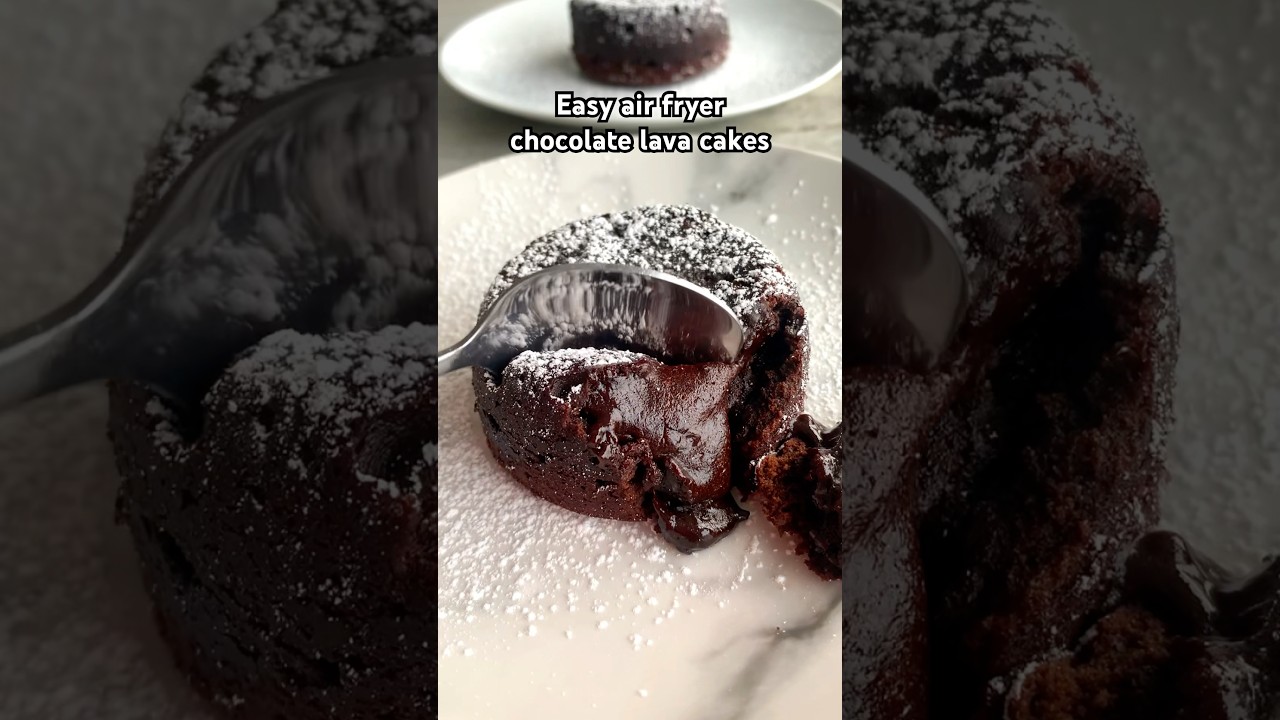 Chocolate Lava Cakes in the Air Fryer by Fitwaffle Kitchen β recipe photo