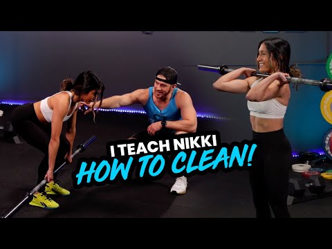 Beginner Weightlifting Tutorial: I Teach Nikki the Clean