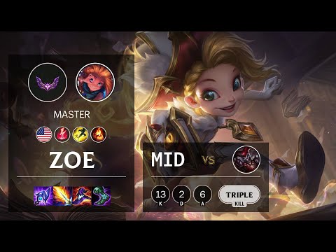 Zoe Mid vs Shaco - NA Master Patch 12.2