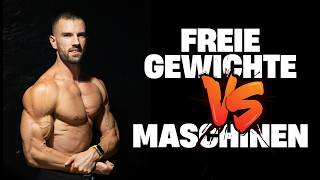 Freie Gewichte vs Maschinen für Muskelaufbau (Ultimativer Vergleich)