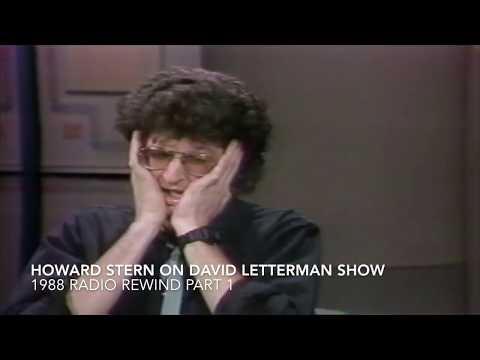 Howard Stern on David Letterman Show 1988 Part 1