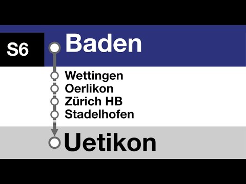 ZVV (SBB) Ansagen » S6 Baden — Uetikon | SLBahnen