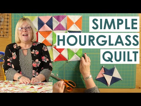 How to Make a Simple Hourglass Quilt!