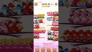BIRD SORT 2 COLOR PUZZLE GAME🐦      LEVEL 119