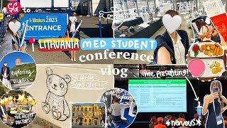 med student vlog ✈️ 🎞️ presenting at a conference in lithuania! 🇱🇹🌅