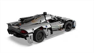 LEGO® Technic 42173 Šedé hyperauto Koenigsegg Jesko Absolut