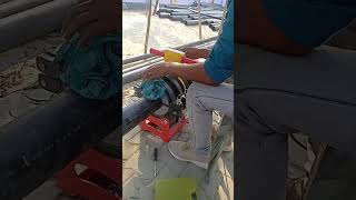 #bud fusion joint machine #water pipe line #hydro test #viral #hdpe #shorts