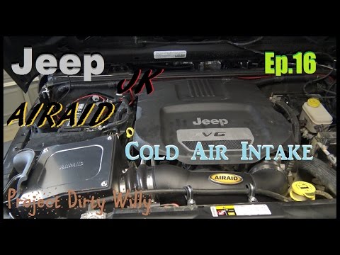 Jeep JK AIRAID MXP Synthaflow Cold Air Intake Install, Project Dirty Willy Ep.16