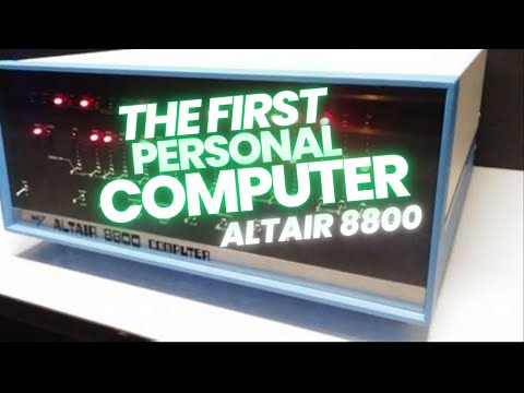 The FIRST Personal Computer:  ALTAIR 8800