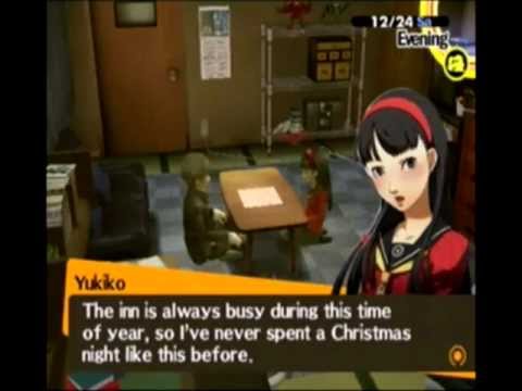 Let's Play Persona 4 Pt. 122 Christmas Date with Yukiko