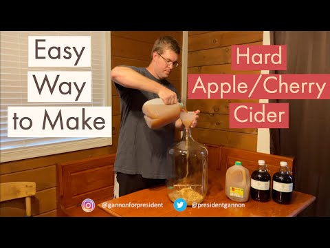 Easy Way to Make Hard Apple/Cherry Cider