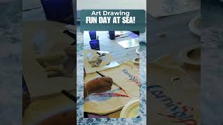 Art Drawing at its finest!#cruiseexperiences #cruisevibes