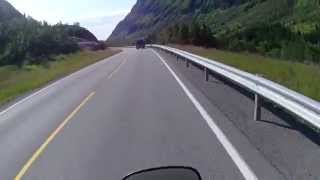 preview picture of video 'Motorcycle on LoFast - Axefjord to Ingelsfjord tunnel'