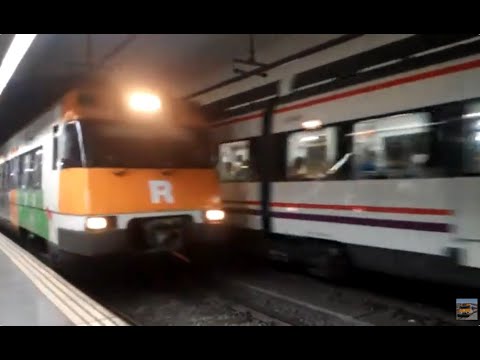 R3 Puigcerdà, R1 Mataró i R4 Sant Vicenç de Calders a l'Arc de Triomf.