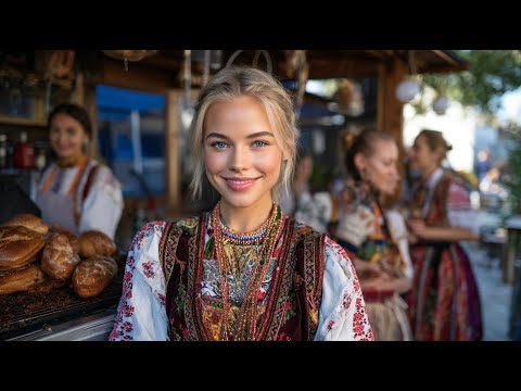 Street Food Festival in Slovakia, Slovak Cuisine. Farmers markets