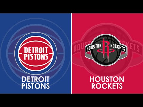 Detroit Pistons vs Houston Rockets NBA Live Scoreboard