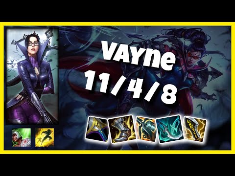 Vayne vs Sivir OCE Challenger BOT (11/4/8) - v11.5