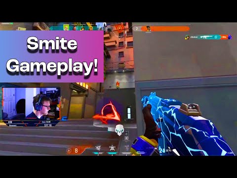 POPPING OFF WITH THE SMITE SKINS (PATCH 1.08) - NEW SMITE SKINS GAMEPLAY! VALORANT RANKED