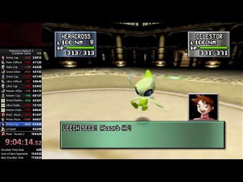Pokemon Stadium 2 - Complete the Game Speedrun in 19:28:59 [N64 PB]