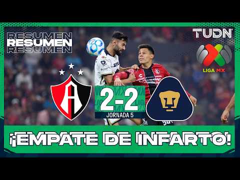 HIGHLIGHTS AND GOALS - Atlas 2-2 Pumas | Liga MX - Matchday 5 Clausura 2026 | TUDN