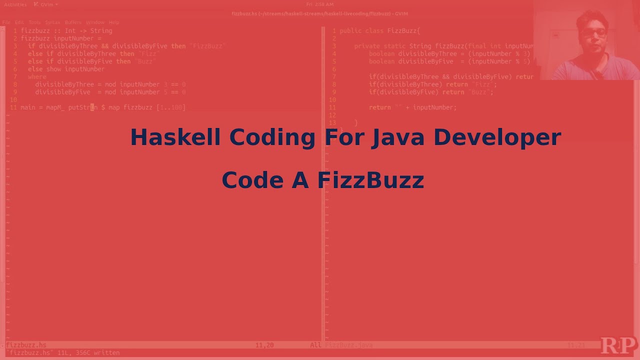 HASKELL FOR JAVA DEVEOLPERS : Code a fizzbuzz solution in java and haskell