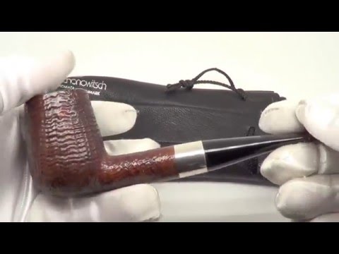 Jess Chonowitsch Tanshell Billiard Smoking Pipe W. Silver Band From PIPELIST.COM