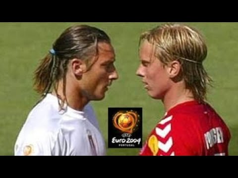 Italy 0-0 Denmark Euro 2004 (Buffon will never forget this humiliating performance by Totti, Nesta)