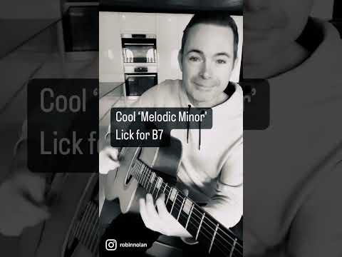 Cool Melodic Minor Lick for B7 🎸🔥 Gypsy Jazz Guitar