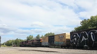 Canadian Pacific 114 eastbound at Bedell, Ont. September 6, 2025.