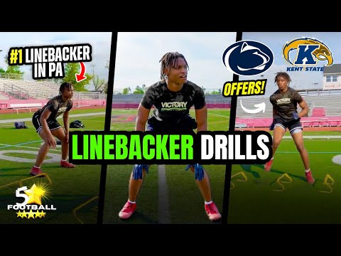 Linebacker Drills - #1 LB in Pennsylvania👀