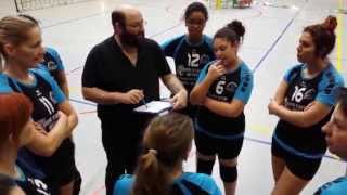 preview picture of video 'Temps mort de  la provinciale 4 dames du volley club frameries quaregnon'