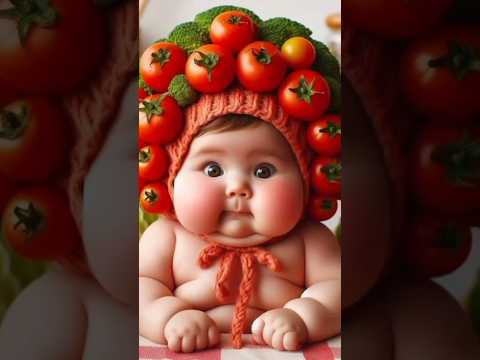 tomato 🍅 kids lal tamatar #cat #cute #cartoon #funny #fyp #trending #top #ai #aibeauty #yt #shorts