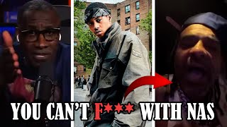 Shannon Sharpe GOES CRAZY On Jim Jones over Nas &quot;You Can&#39;t F*** With Nas Lyrically&quot;