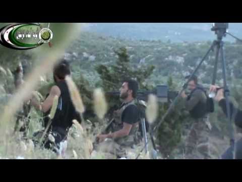 استهداف نقاط تمركز قوات النظام في ريف جسر الشغور بواسطة رشاش دوشكا من قبل لواء أحفاد الرسول في الساحل