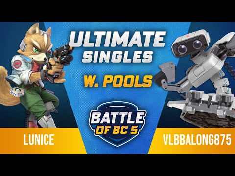 Lunice (Fox) vs VLBBalong875 (ROB) - Ultimate Singles Winners Pools - Battle of BC 5