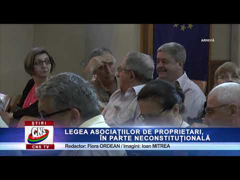 LEGEA ASOCIAȚIILOR DE PROPRIETARI, ÎN PARTE NECONSTITUȚIONALĂ