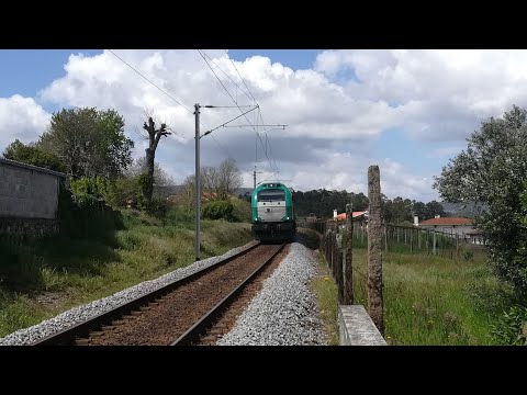 Comboio internacional n° 48844 Takargo Alpha Trains 335.037 Barcelos