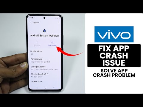 How to Fix Apps Keeps Stopping Problem in Vivo - Solve Apps Crash Issue