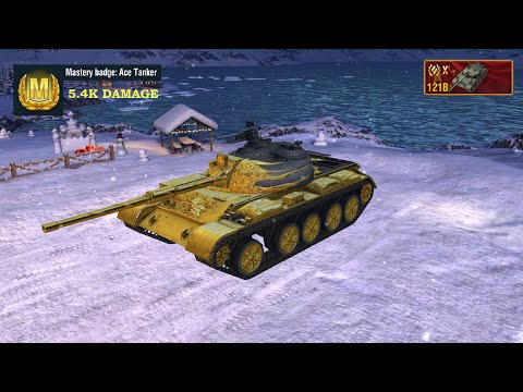 WOT Blitz | Mastery Class | 121B INVINCIBLE | 5.4K Damage | 3 Kills.