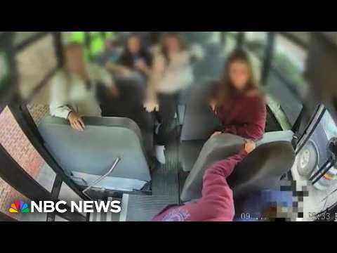 Students help bus driver during medical emergency
